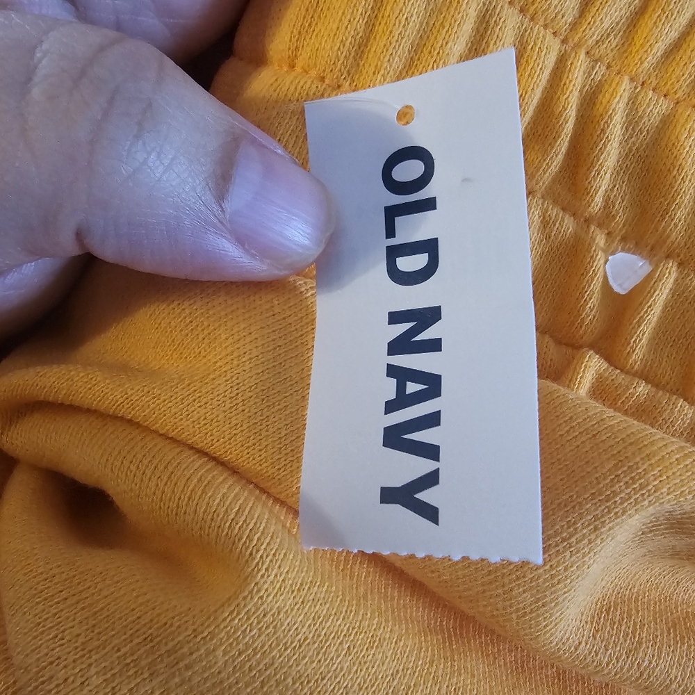 Orange Old Navy Women's Extra High Waist SoComfy Sweat Shorts - Picture 6 of 8
